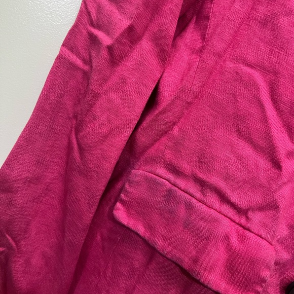 Sanctuary Pink Linen Cape Cod Blazer Size Small $159 - Picture 5 of 12